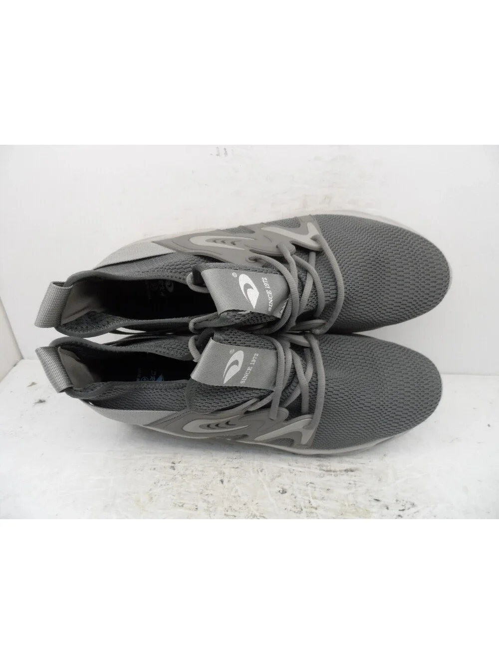 DRKA Men's Indestructible Steel Toe Safety Work Sneakers Grey Size 13M